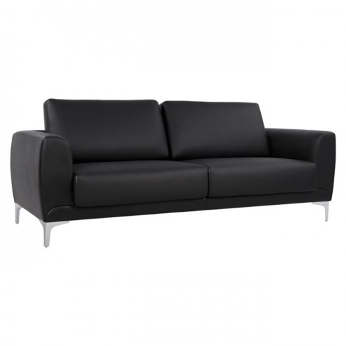 Καναπές 3θέσιος KENZIE HM3121 31 με μαύρο PU c42144