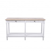 HISTORY ΚΟΝΣΟΛΑ ΛΕΥΚΟ ΦΥΣΙΚΟ 143x48xH79cm c421458 HISTORY ΚΟΝΣΟΛΑ ΛΕΥΚΟ ΦΥΣΙΚΟ 143x48xH79cm c421458