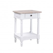 HISTORY ΚΟΜΟΔΙΝΟ ΛΕΥΚΟ ΦΥΣΙΚΟ 46x37xH67cm c421459