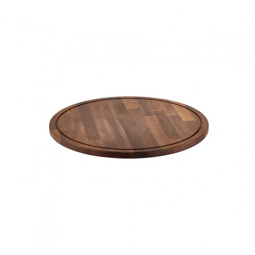 Βάση ξύλινη IROKO στρογγυλή φ43cm δέχεται καπάκι ROLL TOP GFM 13 c421814