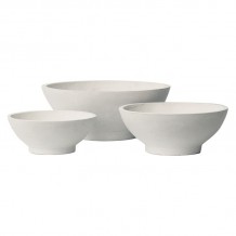 FLOWER POT 9 Set 3 τεμαχίων Απόχρωση Milk White c422073