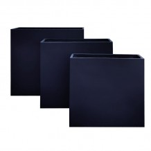 FLOWER POT 13 Set 3 τεμαχίων Απόχρωση Black c422077