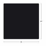 ΕΠΙΦΑΝΕΙΑ ΤΡΑΠΕΖΙΟΥ COMPACT HPL 60X60 ΜΑΥΡΟ ΜΑΤ HM5160 53 c422306