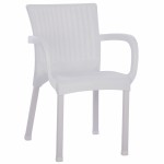 ΠΟΛΥΘΡΟΝΑ ΠΟΛΥΠΡΟΠΥΛΕΝΙΟΥ RATTAN ΠΟΔΙ ALU HM5591 01 ΧΡΩΜΑ ΛΕΥΚΟ 60x60x82 cm c422380