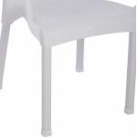 ΠΟΛΥΘΡΟΝΑ ΠΟΛΥΠΡΟΠΥΛΕΝΙΟΥ RATTAN ΠΟΔΙ ALU HM5591 01 ΧΡΩΜΑ ΛΕΥΚΟ 60x60x82 cm c422380
