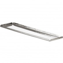 Δίσκος παρουσίασης INOX σφυρήλατος 50x11 5x1 3cm Leone c422470