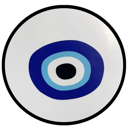 BLUE EYES ΔΙΣΚΟΣ MDF ΠΟΛΥΧΡΩΜΟ D40xH3 5cm c423119