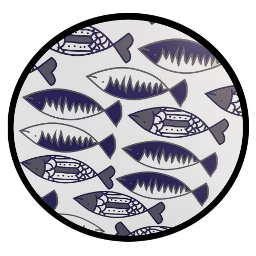 FISHY ΔΙΣΚΟΣ MDF ΠΟΛΥΧΡΩΜΟ D40xH3 5cm c423120