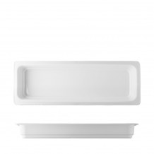 Δοχείο γαστρονομίας πορσελάνης GN2 4 53x16cm 6 5cm λευκό G BENEDIKT c423348