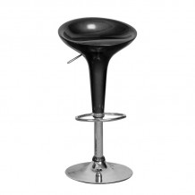 DISCO Σκαμπό BAR Βάση Χρώμιο ABS Μαύρο Ρυθμιζόμενο Ύψος Περιστρεφόμενο SET 2τμχ c423361