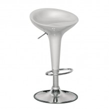 DISCO Σκαμπό BAR Βάση Χρώμιο ABS Silver Ύψος Ρυθμιζόμενο Περιστρεφόμενο SET 2τμχ c423362