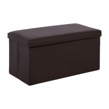 ORION Σκαμπό Αποθηκευτικό Βοηθητικό PU Σκούρο Καφέc423398