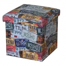 ORION Σκαμπό Αποθηκευτικό Βοηθητικό PU Deco Label  c423411