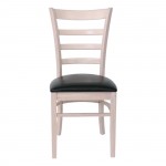 NATURALE Καρέκλα White Wash Pu Μαύρο SET 2τμχ c423412