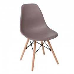 ART Wood Καρέκλα Ξύλο PP Sand Beige SET 4τμχ c423527
