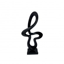 TOBAC 1 DECO POLYRESIN ΜΑΥΡΟ 13 8x5 8xH28 3cm c423690