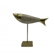 SAKANA 2 DECO ΨΑΡΙ POLYRESIN ΧΡΥΣΟ 25 4x5 9xH23 4cm c423700