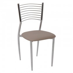 VIVIAN Καρέκλα Μέταλλο Χρώμιο PVC SET 6τμχ c424182