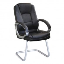 BF6950V Πολυθρόνα Γραφείου Επισκέπτη Pu Μαύρο SET 2τμχ c424190