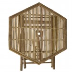 Τραπέζι Nando pakoworld πτυσσόμενο bamboo φυσικό 114x100x75εκ c424407