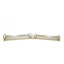 RAY ΔΙΣΚΟΣ ΜΕ ΛΑΒΕΣ SET 2ΤΜΧ ΜΕΤΑΛΛΟ ΚΑΘΡΕΠΤΗΣ ΧΡΥΣΟ 52 71 47 63x30 48 26 67xH8 25 6 99cm c424849