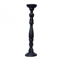 KENDAL ΚΗΡΟΠΗΓΙΟ ΞΥΛΟ MANGO ΜΑΥΡΟ D13xH45cm c424910