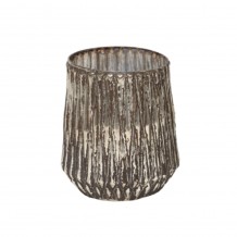 TALOS ΒΑΣΗ ΡΕΣΩ ΓΥΑΛΙ ΑΣΗΜΙ ΑΝΤΙΚΕ D15xH17cm c424920