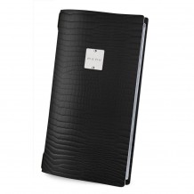 Menu δερμάτινο, μαύρο, με 2 διαφάνιες για 8 σελίδες 4RE 15.3x29.7cm DAG c42495 Menu δερμάτινο, μαύρο, με 2 διαφάνιες για 8 σελίδες 4RE 15.3x29.7cm DAG c42495