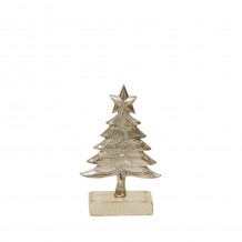 XMAS EVE ΔΕΝΤΡΟ ΑΛΟΥΜΙΝΙΟ ΞΥΛΟ MANGO ΑΣΗΜΙ ΦΥΣΙΚΟ 11x5xH18cm c424957 XMAS EVE ΔΕΝΤΡΟ ΑΛΟΥΜΙΝΙΟ ΞΥΛΟ MANGO ΑΣΗΜΙ ΦΥΣΙΚΟ 11x5xH18cm c424957