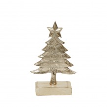 XMAS EVE ΔΕΝΤΡΟ ΑΛΟΥΜΙΝΙΟ ΞΥΛΟ MANGO ΑΣΗΜΙ ΦΥΣΙΚΟ 15x6xH23cm c424958 XMAS EVE ΔΕΝΤΡΟ ΑΛΟΥΜΙΝΙΟ ΞΥΛΟ MANGO ΑΣΗΜΙ ΦΥΣΙΚΟ 15x6xH23cm c424958