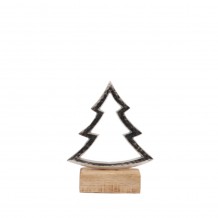 XMAS EIRA ΔΕΝΤΡΟ ΑΛΟΥΜΙΝΙΟ ΞΥΛΟ MANGO ΑΣΗΜΙ ΦΥΣΙΚΟ 10x5xH14cm c424961 XMAS EIRA ΔΕΝΤΡΟ ΑΛΟΥΜΙΝΙΟ ΞΥΛΟ MANGO ΑΣΗΜΙ ΦΥΣΙΚΟ 10x5xH14cm c424961
