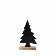 XMAS POLE ΔΕΝΤΡΟ ΑΛΟΥΜΙΝΙΟ ΞΥΛΟ MANGO ΜΑΥΡΟ ΦΥΣΙΚΟ 14x6xH22 5cm c425008 XMAS POLE ΔΕΝΤΡΟ ΑΛΟΥΜΙΝΙΟ ΞΥΛΟ MANGO ΜΑΥΡΟ ΦΥΣΙΚΟ 14x6xH22 5cm c425008
