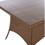 ΤΡΑΠΕΖΙ ΜΕΤΑΛΛΙΚΟ MINSK RATTAN ΜΠΕΖ ΚΑΦΕ HM5507 02 150x90x75 εκ c425137
