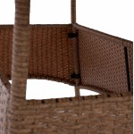 ΤΡΑΠΕΖΙ ΜΕΤΑΛΛΙΚΟ MINSK RATTAN ΜΠΕΖ ΚΑΦΕ HM5507 02 150x90x75 εκ c425137
