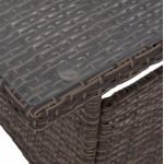 ΤΡΑΠΕΖΙ ΜΕΤΑΛΛΙΚΟ MILITARY RATTAN ΓΚΡΙ HM5141 31 120x70x75Υ εκ c425139