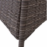 ΤΡΑΠΕΖΙ ΜΕΤΑΛΛΙΚΟ MILITARY RATTAN ΓΚΡΙ HM5141 31 120x70x75Υ εκ c425139