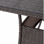 ΤΡΑΠΕΖΙ ΜΕΤΑΛΛΙΚΟ MILITARY RATTAN ΓΚΡΙ HM5141 31 120x70x75Υ εκ c425139