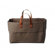 Τσάντα παραλίας 34x18xΥ20cm Καφέ από ίνες κυτταρίνης Dafne Design c425218