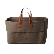 Τσάντα παραλίας 40x20xΥ25cm Καφέ από ίνες κυτταρίνης Dafne Design c425219