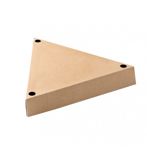 Χάρτινη συσκευασία τριγωνική Kraft για κρέπες 25x25x25x4cm μιας χρήσης ROIS Bros Σετ 650 c425434