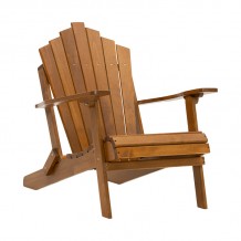 Πολυθρόνα κήπου Adronidack pakoworld καρυδί πόδι καρυδί c425490