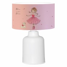 ΠΑΙΔΙΚΟ ΦΩΤΙΣΤΙΚΟ ΕΠΙΤΡΑΠΕΖΙΟ ΥΦΑΣΜΑΤΙΝΟ HM7577 03 ΡΟΖ ΣΧΕΔΙΟ BALLERINA Φ24x32 εκ c425501