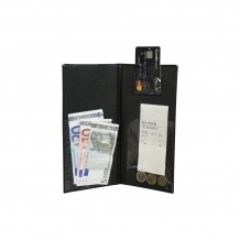 Θήκη λογαριασμού BASIC A4 για Εστιατόρια cafe 13 x 23 cm, μαύρη c42706