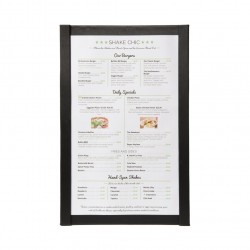 Κατάλογος MENU A4 για Εστιατόρια cafe, με μαγνήτη, 22x33cm, μαύρος c42714