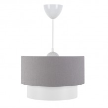 Φωτιστικό οροφής PWL 1087 pakoworld Ε27 λευκό γκρι Φ30x70εκ c427705