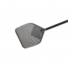 Φτυάρι Πίτσας διάτρητο 36x36cm αλουμινίου με κοντάρι 1 5m Carbon GIMETAL c427889