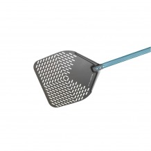 Φτυάρι Πίτσας διάτρητο 36x36cm αλουμινίου SHA με κοντάρι 60cm GIMETAL c427893