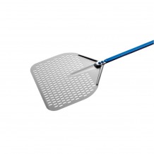 Φτυάρι Πίτσας διάτρητο 36x36cm αλουμινίου με μπλε κοντάρι 1 2m GIMETAL c427896