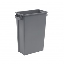 Κάδος πλαστικός διαχωρισμού SVELTE ενισχυμένος 46Lt 49 9x24 9x63 2cm γκρι TRUST c427927