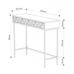 Κονσόλα Elettra pakoworld καρυδί μαύρο 110x35 5x90εκ c428180